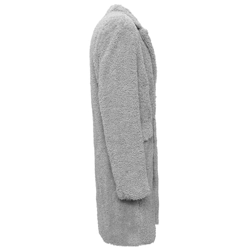 BOC30 - Teddy Comfort Long Coat-GREY