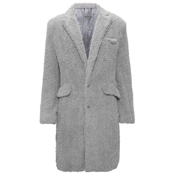 BOC30 - Teddy Comfort Long Coat-GREY