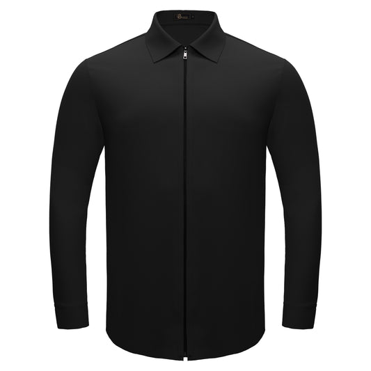 Zenith Zip Shirt BLACK