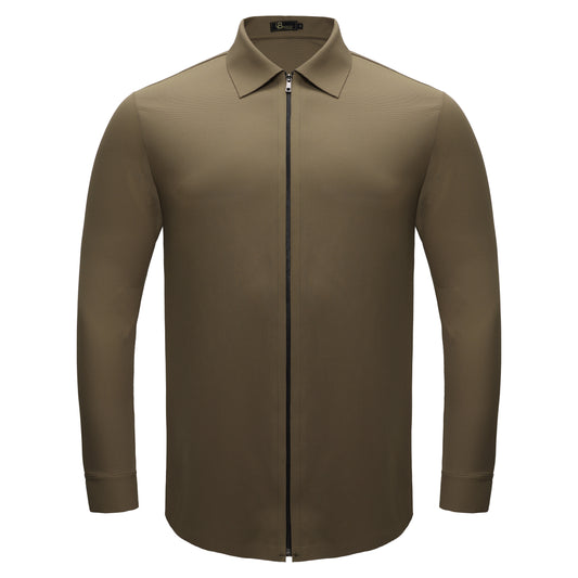 Zenith Zip Shirt KHAKI