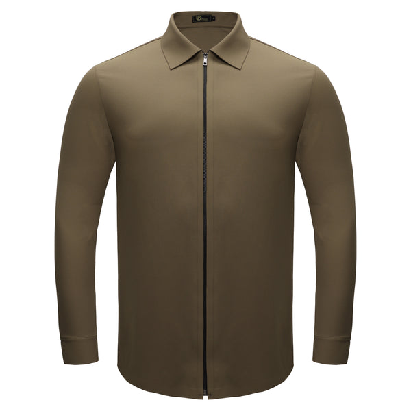 Camisa con cremallera Zenith - Caqui