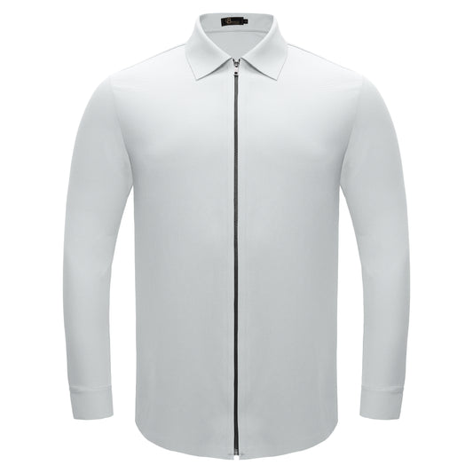 Zenith Zip Shirt WHITE