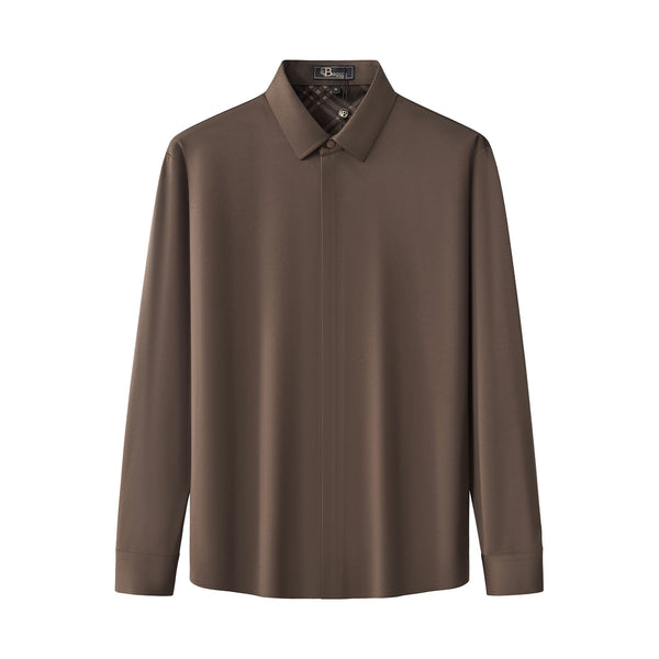 BPJ616 - Nexus Stitchless LS Shirt-COFFEE