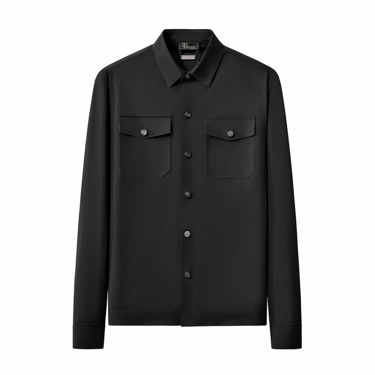 BPJ620 - CommandTech Utility LS Shirt-BLACK – BAROCCO wholesale jackets