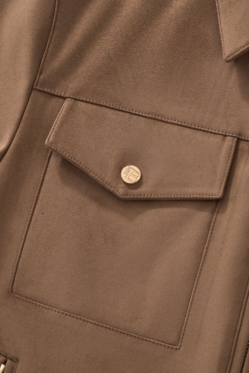 BPJ621 - Helix Utility Zip Jacket-BROWN – view 6