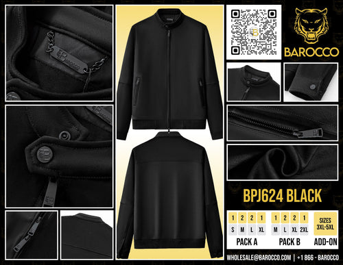 BPJ624 - Helix Dual-Zip Performance Jacket-BLACK