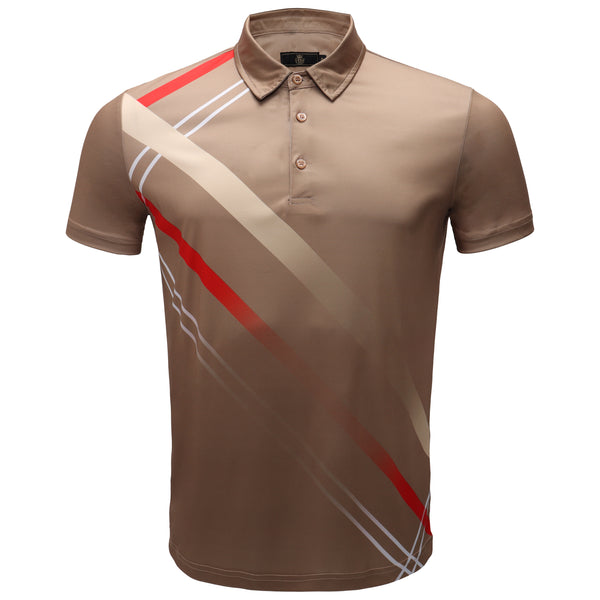 BSP615 - CHIC FLEX Polo Shirt-KHAKI