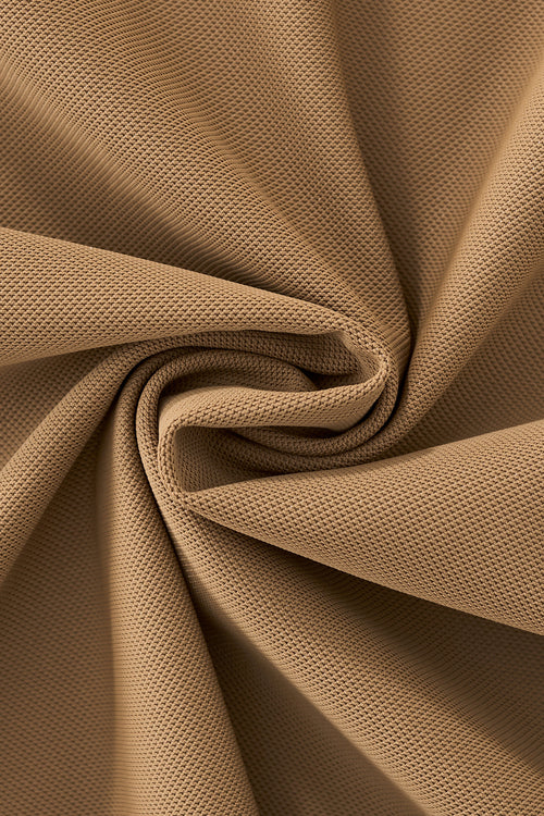 BSP621-Pattern Trim Performance Polo – El Baron-KHAKI – view 7