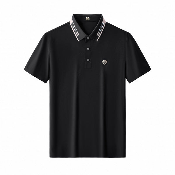 BSP624-Signature Trim Performance Polo – El Baron-BLACK