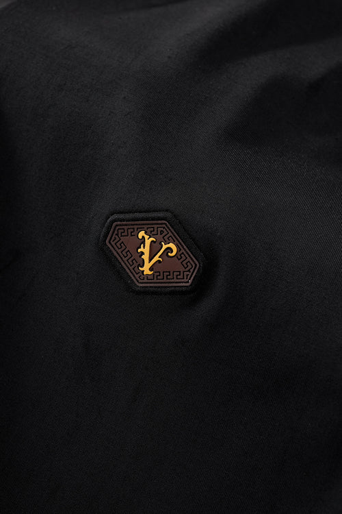 BSP628-Embossed Placket Performance Polo – El Baron-BLACK – view 5