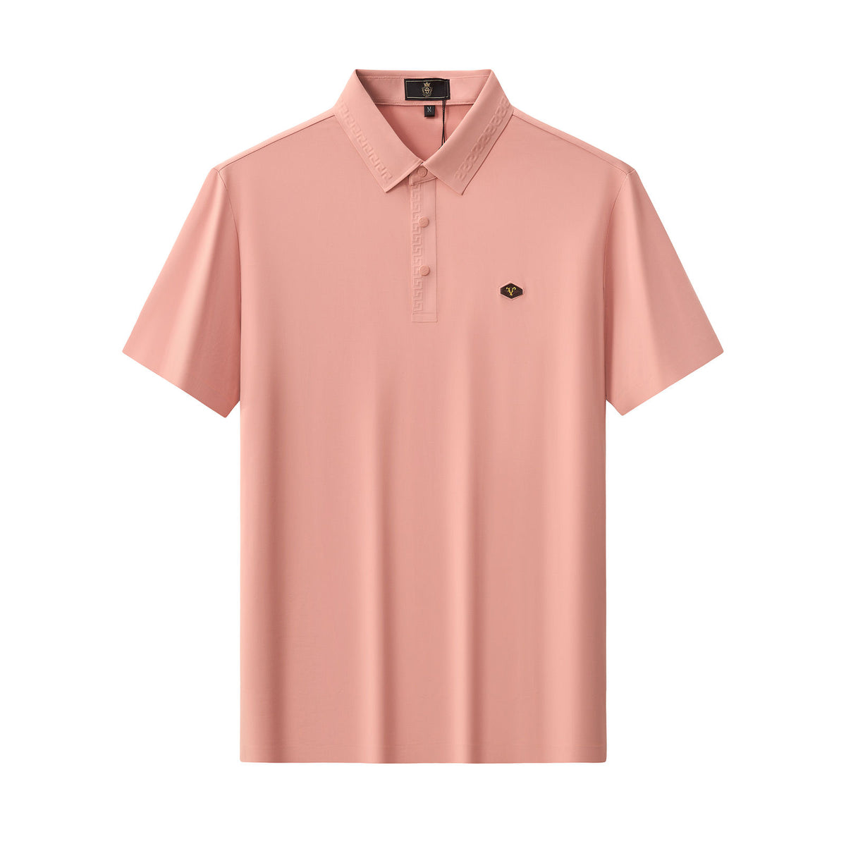 BSP628-Embossed Placket Performance Polo – El Baron-BRICK – BAROCCO wholesale polo shirts