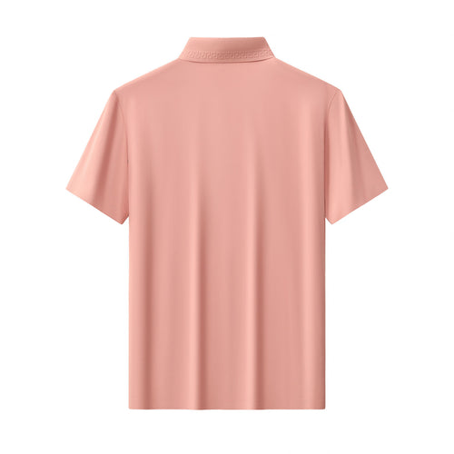 BSP628-Embossed Placket Performance Polo – El Baron-BRICK – view 1