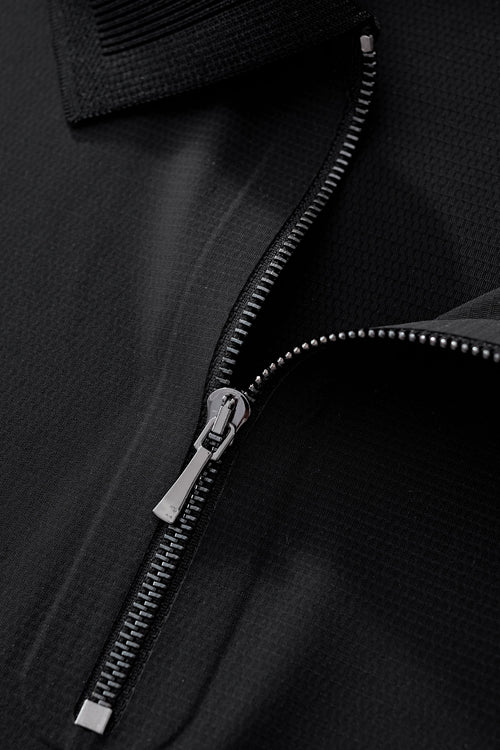 BSP630-Zip Placket Performance Polo – El Baron-BLACK – view 5