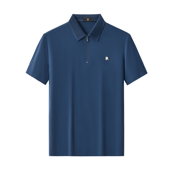 BSP630-Zip Placket Performance Polo – El Baron-DKBLU