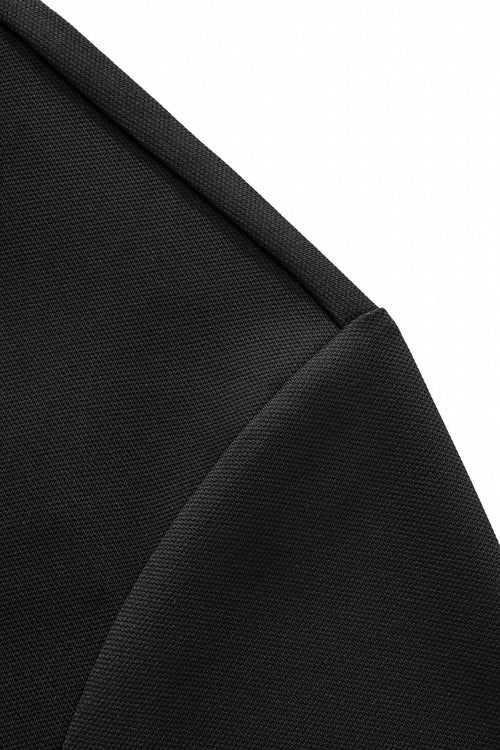BSP632-Stealth Zip Performance Polo – El Baron-BLACK – view 3