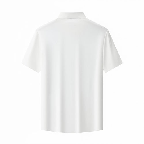 BSP632-Stealth Zip Performance Polo – El Baron-WHITE – view 1