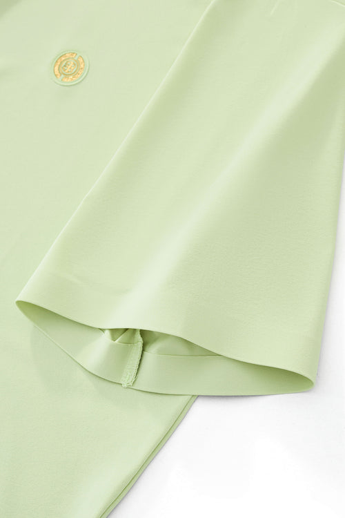 BSP633-Stripe Collar Performance Polo – El Baron-GREEN – view 4