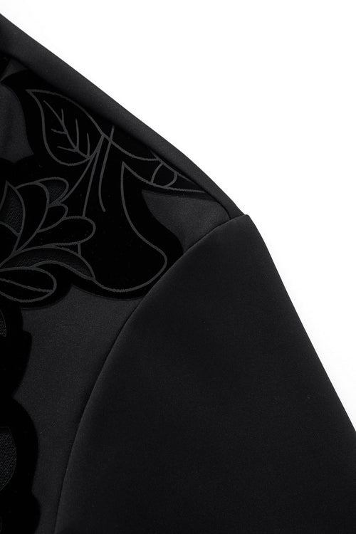 BSS929-Rose Veil Performance Shirt-BLACK – view 4