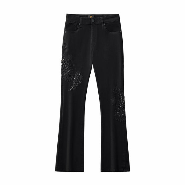 Pantalón vaquero Eminence Paisley – Century Penthouse - NEGRO