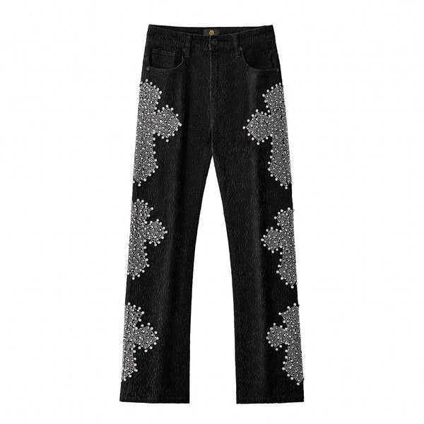 Pantalón vaquero Sanctum Cross – Century Penthouse - NEGRO/PLATA