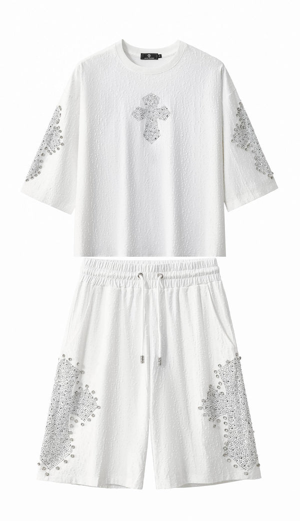 CJS432-Sanctum Cross Short Set – Century Penthouse-WHTSL