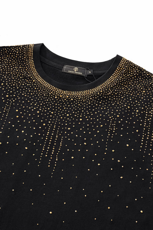 CPS215-Cascade Stone SS Shirt-BLACK/GOLD – view 2