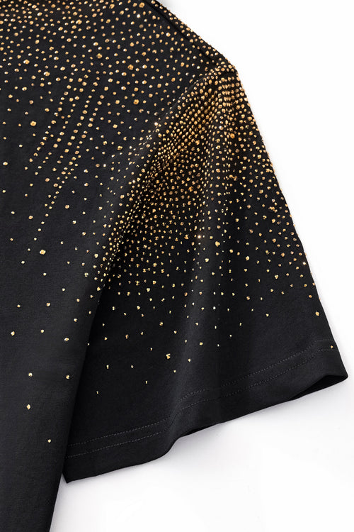 CPS215-Cascade Stone SS Shirt-BLACK/GOLD – view 3