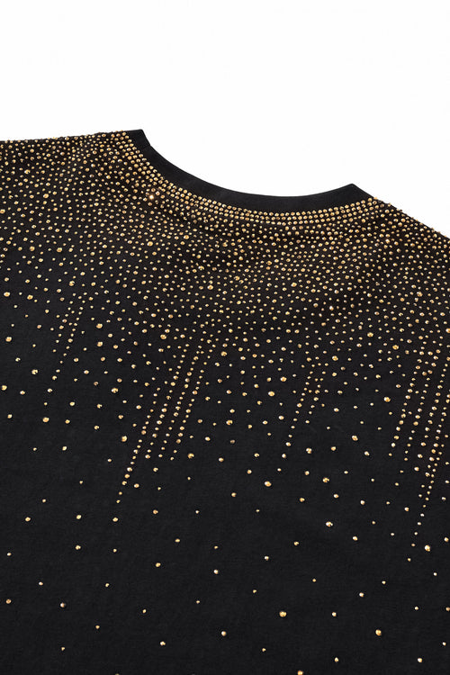 CPS215-Cascade Stone SS Shirt-BLACK/GOLD – view 5