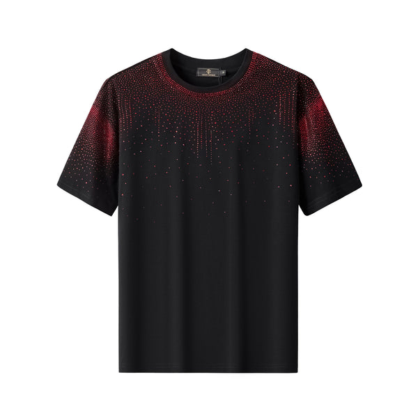 CPS215-Cascade Stone SS Shirt-BLACK/RED