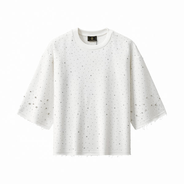 CPT212 - Stellar Scatter Sweatshirt – Century Penthouse-WHITE/SILVER