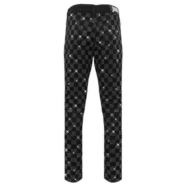 Pantalón vaquero Dazzle Check - NEGRO/PLATA
