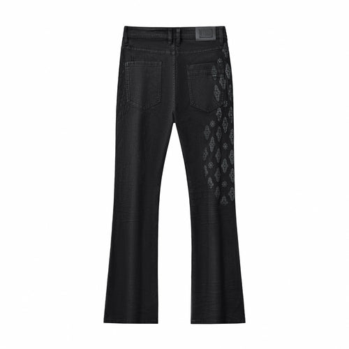 Pantalón vaquero con estampado de medallón Regalia - NEGRO – view 1