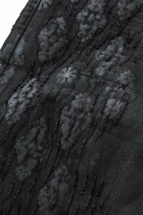 Pantalón vaquero con estampado de medallón Regalia - NEGRO – view 5
