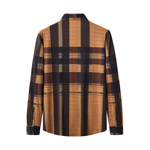 ELS108-Seamless Plaid Stripe Shirt – El Baron-CARAM – view 1