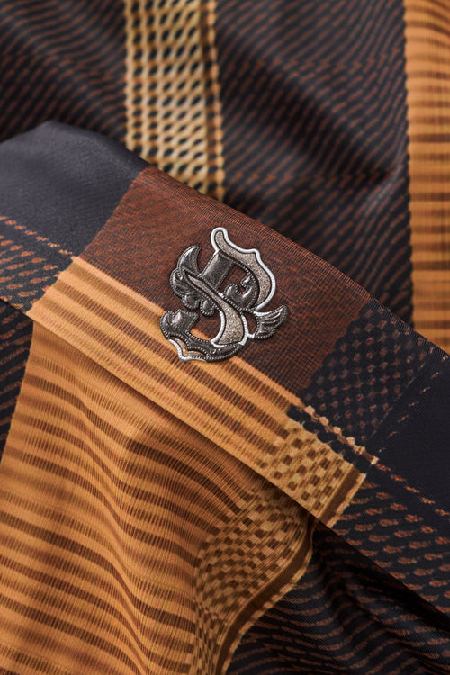 ELS108-Seamless Plaid Stripe Shirt – El Baron-CARAM – view 4