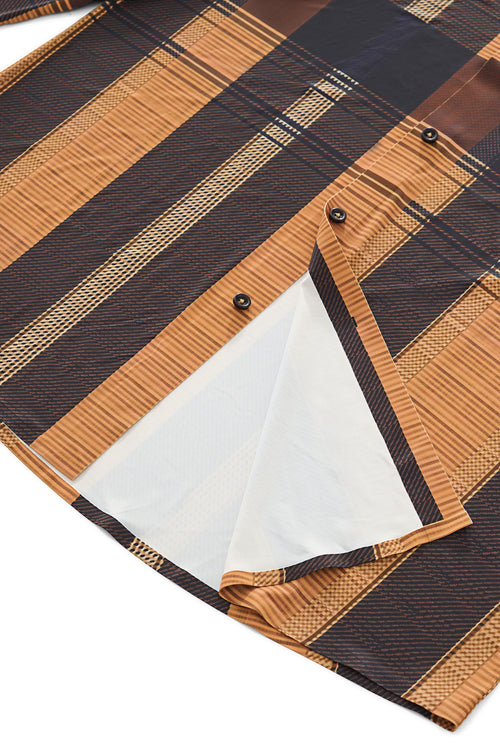 ELS108-Seamless Plaid Stripe Shirt – El Baron-CARAM – view 7