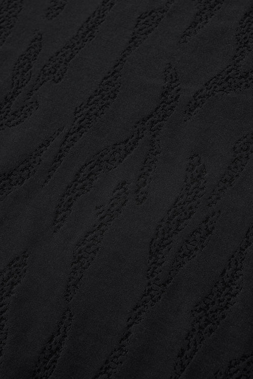 ETS05-Embossed Diamond Texture Tee – El Baron-BLACK – view 7