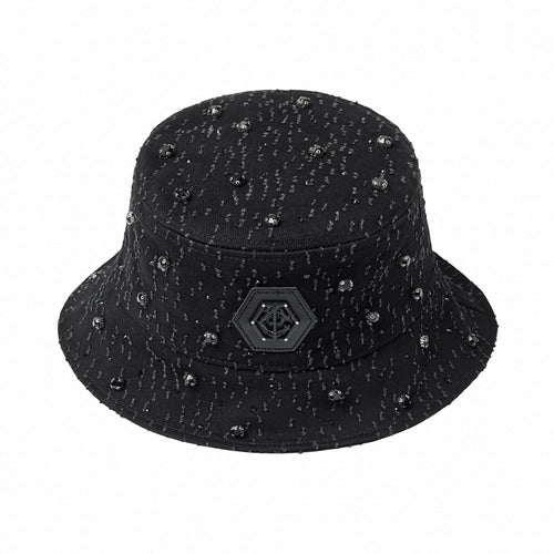 HAT425 - Sanctum Cross Denim hat-BLACK/BLACK – view 1