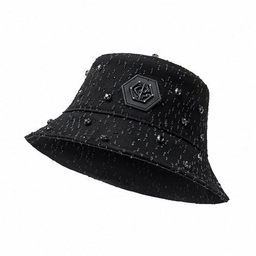 HAT425 - Sanctum Cross Denim hat-BLACK/BLACK – view 2