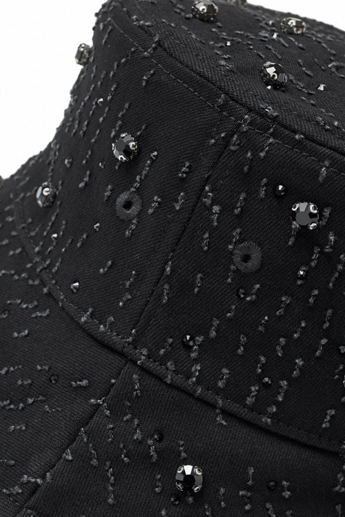 HAT425 - Sanctum Cross Denim hat-BLACK/BLACK – view 4