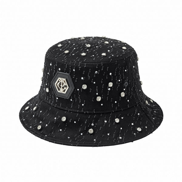 HAT425 - Sanctum Cross Denim hat-BLACK/SILVER