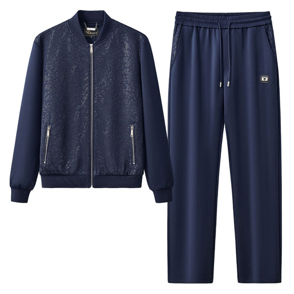 JS425 - Regalia Emboss Tracksuit-NAVY