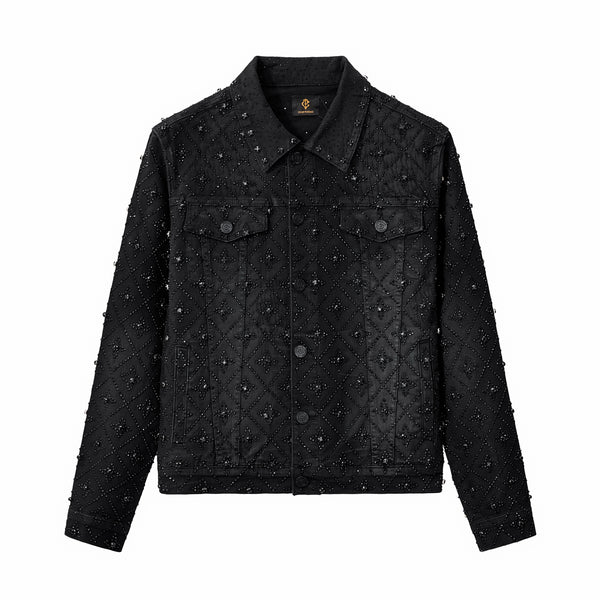 Chaqueta vaquera Radiant Embl – Century Penthouse - NEGRO