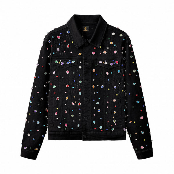 Chaqueta vaquera Prism Gem – Century Penthouse - NEGRO