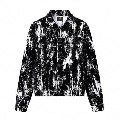 Chaqueta vaquera Eclipse flocada – Century Penthouse - NEGRO