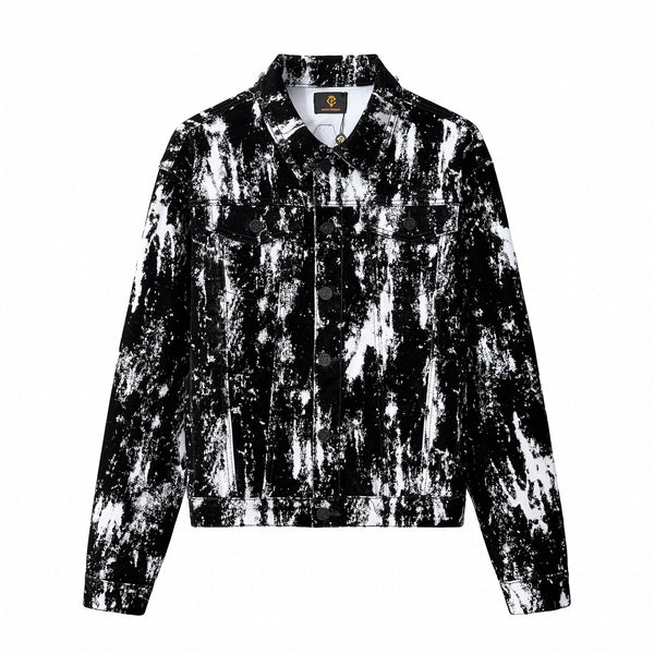 Chaqueta vaquera Eclipse flocada – Century Penthouse - NEGRO
