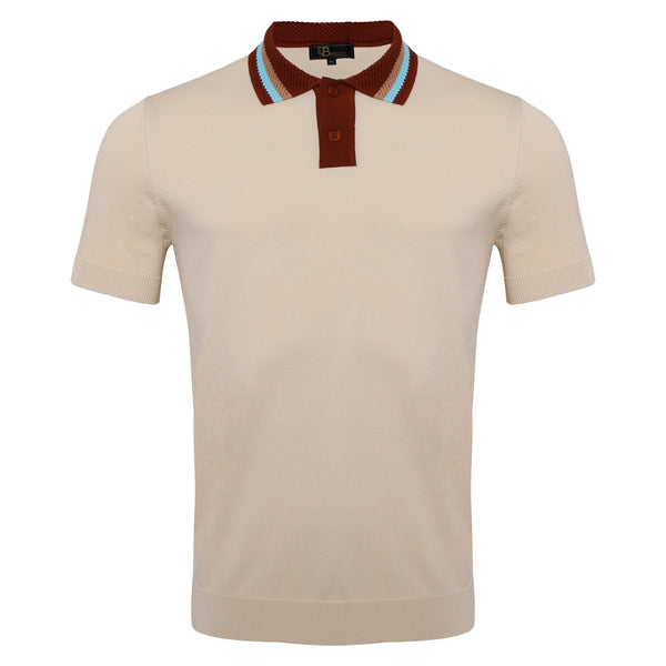 PS701 - Regent Luxe Knit Polo-IVORY