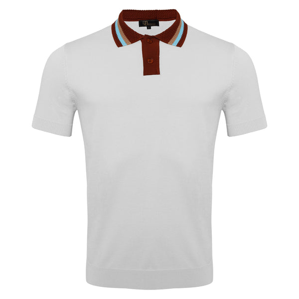 PS701 - Regent Luxe Knit Polo-WHITE