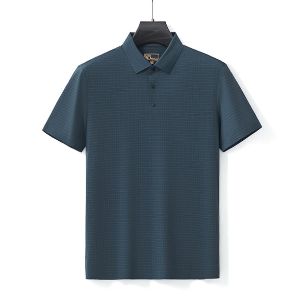 PS705 - Grid Texture Stitchless Polo-PETROL