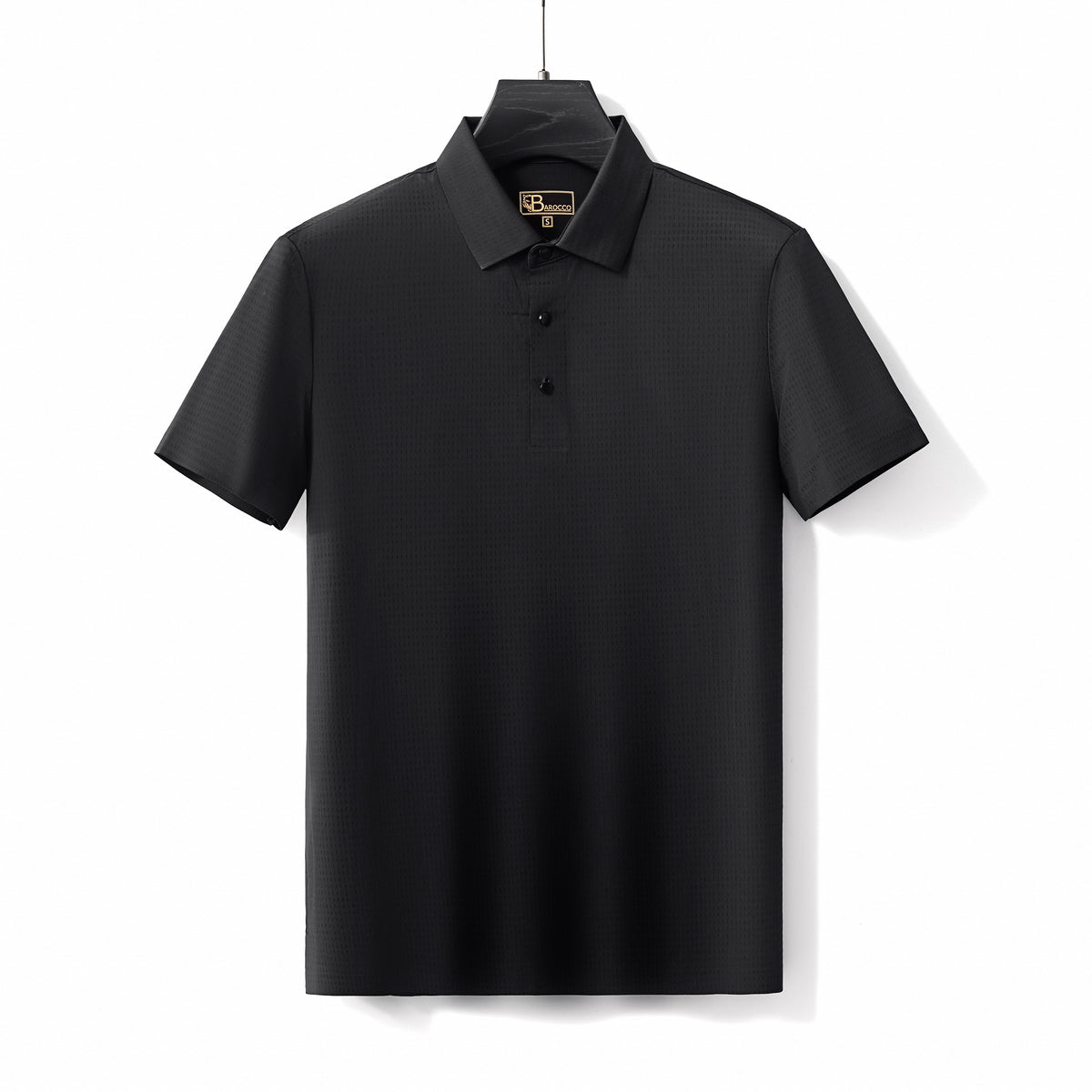 PS711 - Helix Stitchless Polo-BLACK – BAROCCO wholesale polo shirts